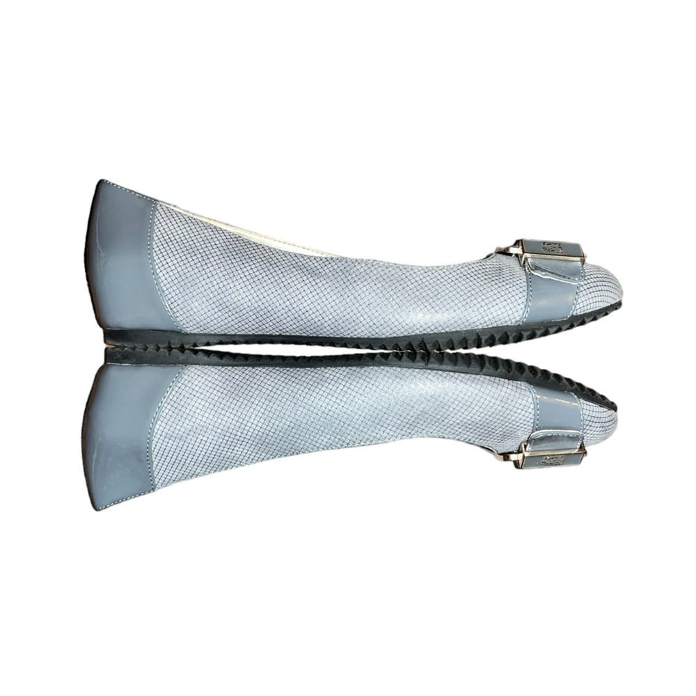 Anne Klein Textile Flex Grey Flats - Size 6 1/2M